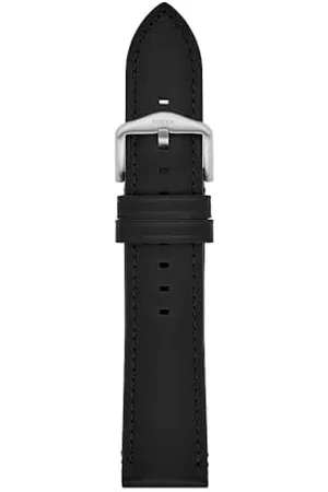 Fossil Uhrenband für Herren 22 mm LiteHide-Leder schwarz, S221499