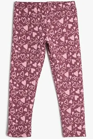 Koton Girls Flare Leggings Gleamy Star Printed Elastic Waist