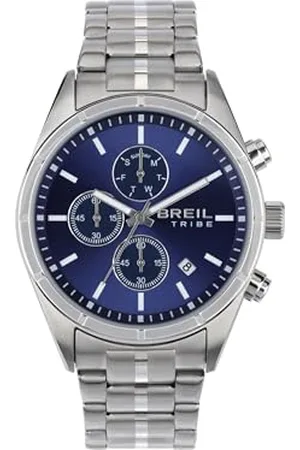 Breil Herren Armbanduhr Captain mit silberfarbenem Stahlarmband, 10 Bar, Gehäusedurchmesser: 42 mm, EW0692