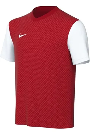 Nike Unisex Y NK DF Tiempo PREM II JSY SS T-Shirt, rot-weiß, XS-116/128