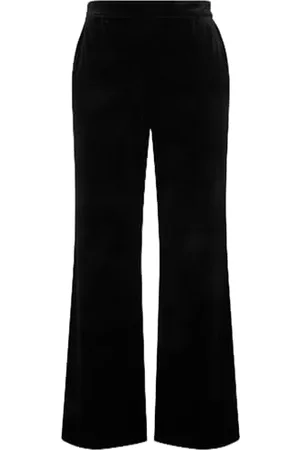 Ulla Popken Damen Samt Anzughose Hose, , 45W x 32L