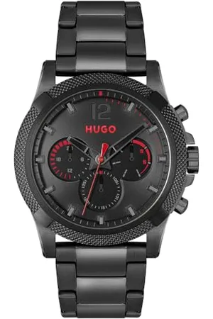 HUGO BOSS Multi Zifferblatt Quarz Uhr für Herren #IMPRESS mit Edelstahlarmband