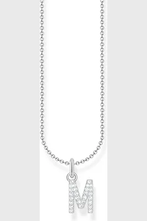 Thomas Sabo Halskette Buchstabe M 925 Sterling Silber mit Zirkonia KE2252-051-14