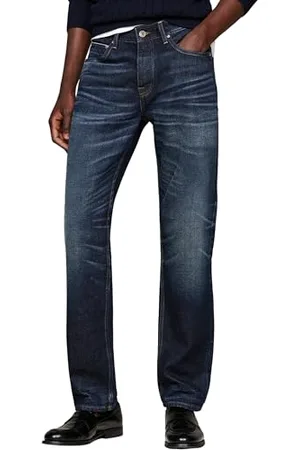 Tommy Hilfiger Herren Jeans Hose Regular Fit Straight Leg, Blau (Two Years Owned), 38W/32L