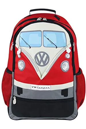 Brisa VW Collection - Volkswagen Wander-Laptop-Tages-Schul-Rucksack im T1 Bulli Bus Design (30l/Groß/Bus Front/ )