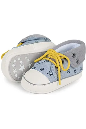 Sterntaler Jungen Baby-Schuh Sneaker, Grau (Rauchgrau 2301911), 21/22 EU