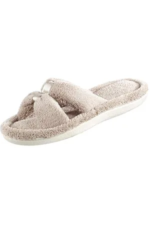 Isotoner Damen Signature X-Slide Slipper Satin Trim mit Memory Foam, , 36.5/37 EU