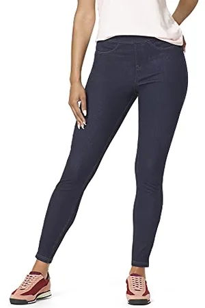HUE Damen Curvy Fit Essential Denim Leggings Strumpfwaren, Midnight Rinse, X-Groß