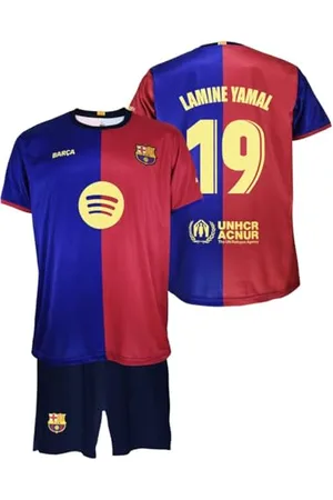 FC Barcelona Futbol Club Barcelona Uni Kinder Primera Equipación Niños Temporada 24/25 Conjunto Hemd, , 4 años