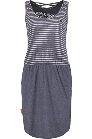 alife kickin ALIFE and Kickin RosalieAK Dress – Damen Jerseykleid Kurz – Bequem & Lässig für Alltag & Freizeit – Leichtes Sommerkleid für warme Tage M