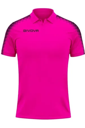 Givova Unisex Polo Club Sweatshirt, Fuchsia/Noir