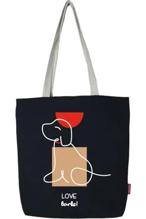 Hello-Bags . Einkaufstasche mit Reißverschluss, Futter und Innentasche. Außen: 100% Baumwolle. Inklusive Kraft-Umschlag. Modell Lovebarks, , L, Zeitgenössisch