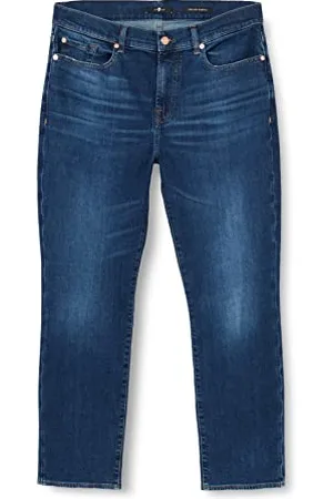 7 for all Mankind Damen Relaxed Skinny Slim Illusion Jeans, , 29W / 29L EU