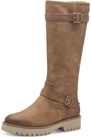 QS by s.Oliver Damen Langschaftstiefel Winter gefüttert, braun, , 41