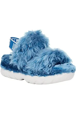 UGG Damen Fluff Sugar Sandale, BLUE, 56 EU
