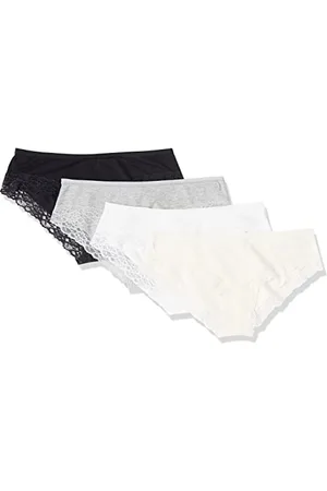 Amazon Damen Hipster-Unterwäsche Baumwolle und Spitze, 4er-Pack, , 36