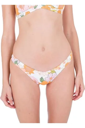 Hurley Damen Flowerbomb Hi Cut Hose Bikini-Unterteile, , M