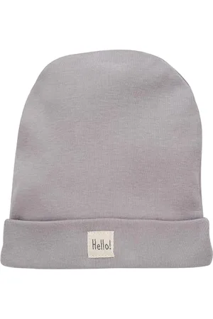 Pinókio Mütze Hello, 100% Baumwolle, Grau, Jungen, Gr 34-47(38)