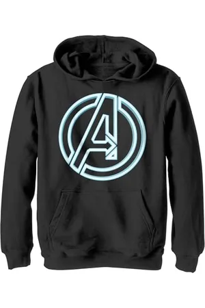 Marvel Avengers Classic - Avengers Glow Icon YTH Hoodie Black 5/6