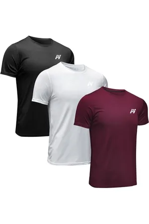 MEETWEE Sportshirt Herren, Laufshirt Kurzarm Mesh Funktionsshirt Atmungsaktiv Kurzarmshirt Sports Shirt Trainingsshirt für Männer, , L
