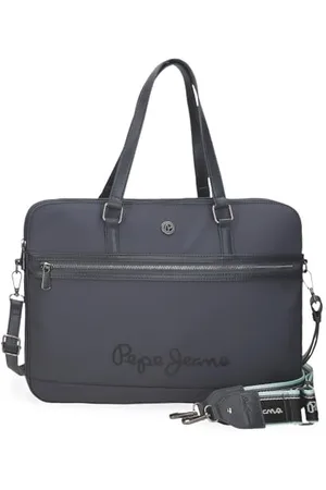 Pepe Jeans Corin Laptoptasche 39,6 cm (15,6 Zoll), grau, 40 x 30 x 5 cm, Polyester und PU, 6 l, von Joumma Bags, grau, Talla única, Laptoptasche