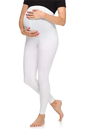 Merry Style Damen Lange Umstandsleggings aus Viskose MS10-297 ( , XL)