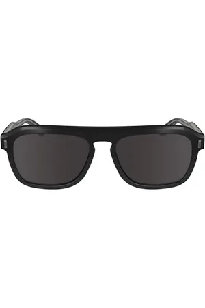 Calvin Klein Unisex CK24504S Sunglasses, 001 Black, 56