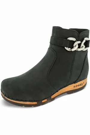 Woody Damen Ofelia Clog Stiefelette, Nero, 40 EU