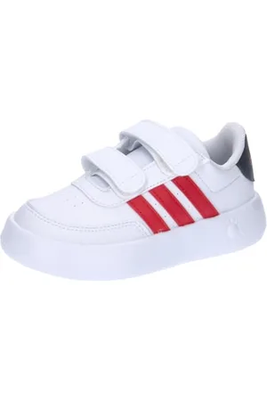 adidas Jungen Unisex Kinder Breaknet 2.0 Shoes Kids Tennisschuhe, Cloud White/Better Scarlet/Carbon, 24 EU