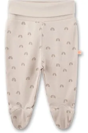 Sanetta Newborn-Hose mit Fuß | Praktische und Bequeme Unisex-Pyjamahose aus Bio-Baumwolle. Baby Höschen 050