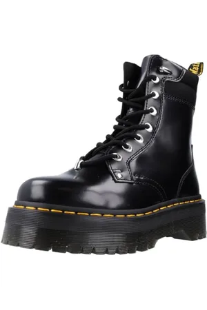 Dr. Martens Unisex 8 Eye Boots, Black Buttero & Black 100% Recycled Da Pk Mesh, 39 EU