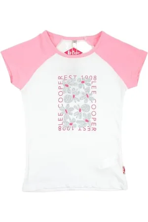 Lee Mädchen Maglietta Ragazza Kurzarm Shirt,