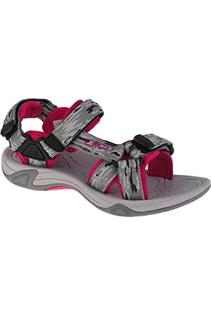 CMP Kids Hamal Hiking Sportliche Sandale, Nero-Ghiaccio, 33 EU