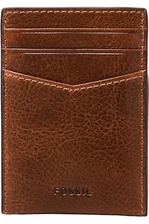 Fossil Geldbörse für Herren Andrew, LederKartenetui cognac 7,2 cm L x 0,5 cm B x 10 cm H ML4173222
