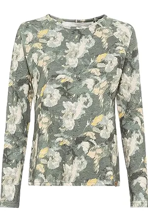 Camel Active Damen Langarmshirt aus Organic Cotton Womenswear-XXL