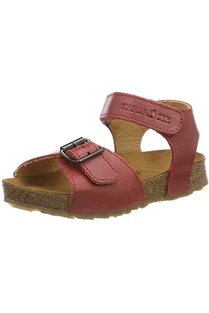 Haflinger Jungen Max Riemchensandalen, Rot 771), 25 EU