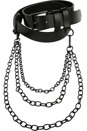 Urban classics Unisex TB6552-Belt with Chain Gürtel, Black, L/XL