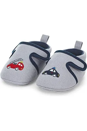 Sterntaler Baby-Krabbelschuh, Baby Jungen Hausschuhe, Grau (Rauchgrau 566), 19/20 EU (9-12 months Baby UK)
