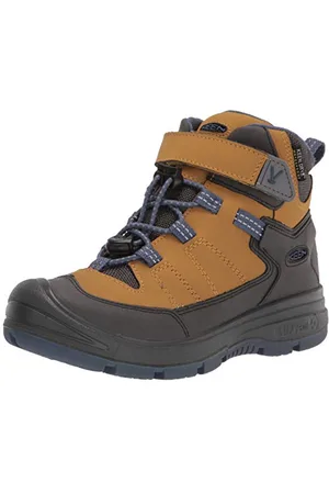 Keen Redwood MID WP-C Hiking Boot, Harvest Gold/Vintage Indigo, 30 EU