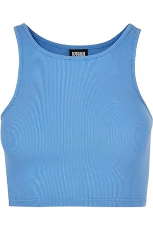 Urban classics Damen Top Cropped Rib Top, geripptes Top für Frauen, kurz geschnitten, Slim Fit, , M
