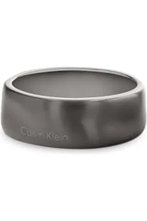Calvin Klein Ring für Herren Kollektion CK METALLIC WAVES aus Edelstahl und mit GunMetal-Ionenbeschichtung (IP)
