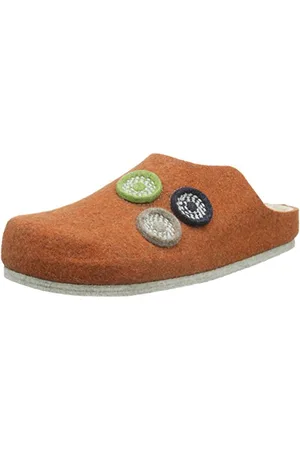 Hans Herrmann Damen HHC Pantoffeln, Orange (Wollfilz Arancio)