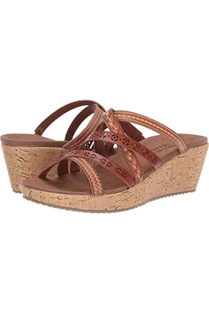 Skechers Damen Beverlee Tiger Posse Keilsandale, , 38 EU
