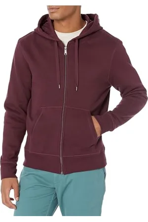Amazon Herren Fleece-Kapuzenpulli mit durchgehendem Reißverschluss (erhältlich in den Größen Big & Tall), , S