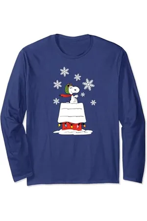 Peanuts Snoopy Flying Ace Holiday Dog House Langarmshirt