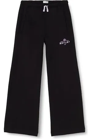 Replay Mädchen Hose aus Baumwollmix, (Schwarz), 10 Jahre