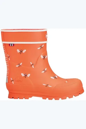 Viking Alv Jolly Rubber Boots, Orange/White, 29