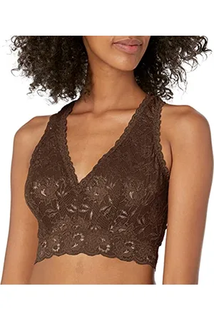 Cosabella Damen Say Never Curvy Racie Racerback Bralette Plunge-BH, Durchsichtig, , Large