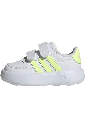 adidas Unisex Baby Breaknet 2.0 Shoes Kids Tennisschuhe, FTWR White/Pure Sulfur/Beam pink