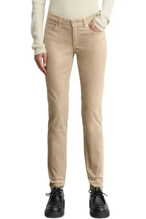 Marc O’ Polo Marc OߴPolo Damen Samthose mit Stretch-Anteil Slim Fit, Beige (Blushed Camel), W29/L30